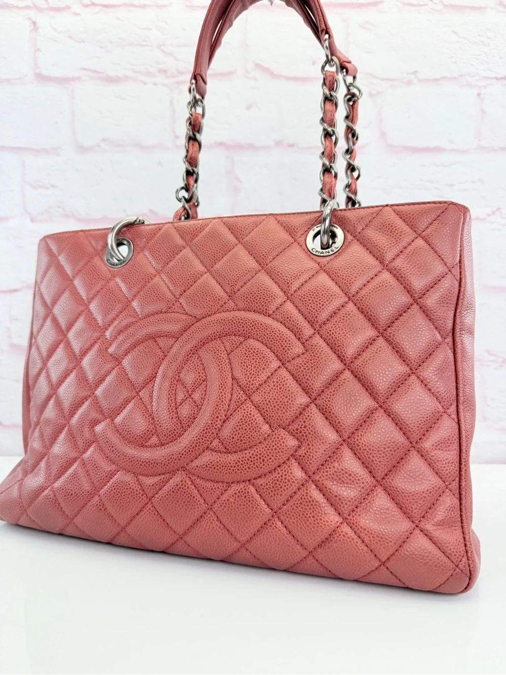 Chanel Grand Shopping Tote Quilted Caviar